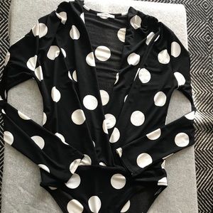 Zara polka dot bodysuit